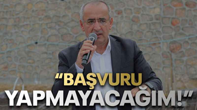 TBMM Eski Başkan Vekili CHP'li Haydar Akar “Başvuru yapmayacağım!”